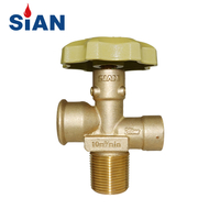 Sian Manufaction V9 Kitchen Cooking LPG Cylinder Handwheel Brass Pol Gas Valve for Philippines