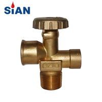 Sian 17Bar Brass Safety 510U LPG Cylinder Mexico 40 LBS Pol Valves