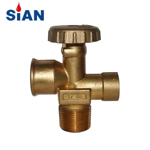 Sian 17Bar Brass Safety 510U LPG Cylinder Mexico 40 LBS Pol Valves