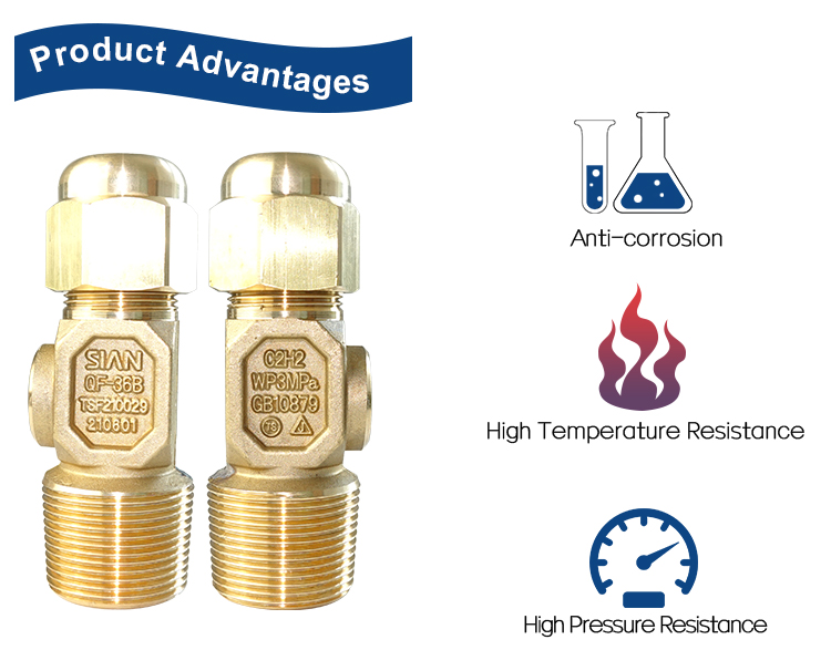 C2H2 صمام إبرة أسطوانة الغاز (4)