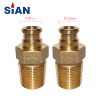 Sian Manufacture ZF-B1 BRASS Safety Closing LPG Gas Cylinder Snap على الصمامات للاستخدام المنزلي