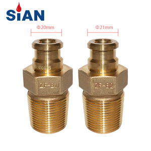 Sian Manufacture ZF-B1 BRASS Safety Closing LPG Gas Cylinder Snap على الصمامات للاستخدام المنزلي