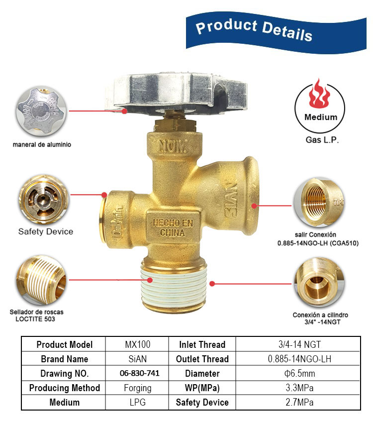 MX100-LPG-Cylinder-Valinder-VALVE-BOL-VALVE-For-Mexico-7