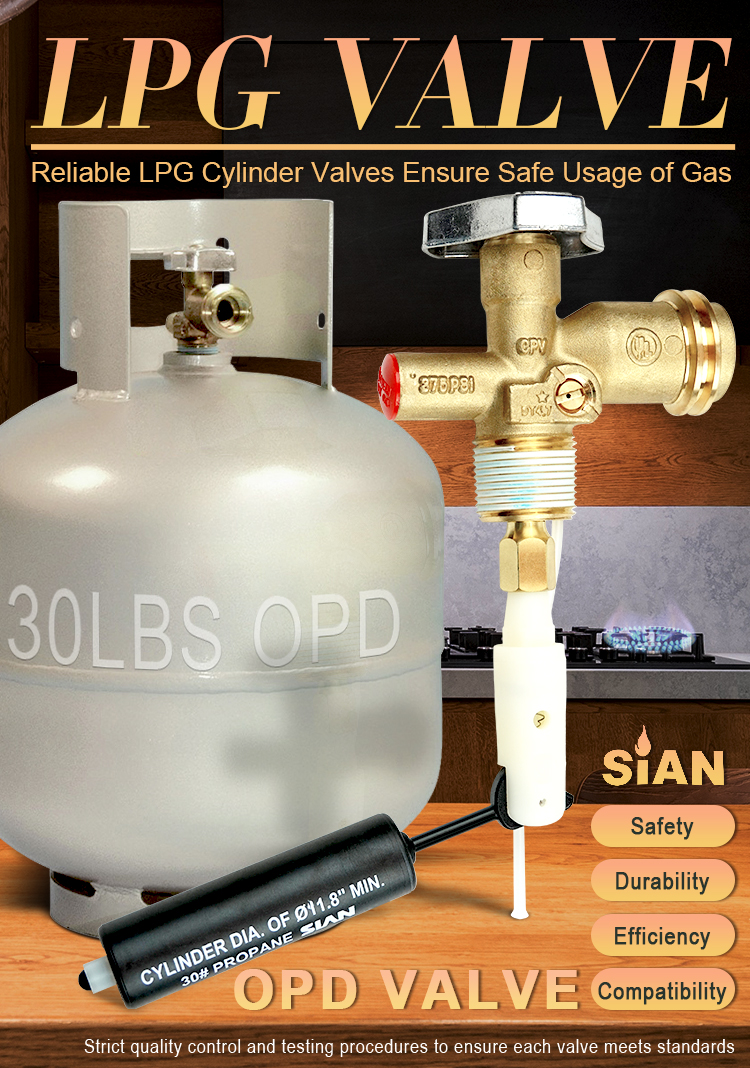 Sian 30 lbs LPG QCC OPD Tank Valve (1)