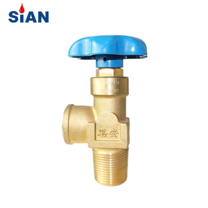 QF-6A موثوقة SiAN Brand Fuhua Factory O2 / Air / N2 Cylinder Flapper Type Brass Gas Valve